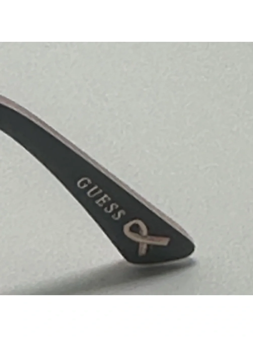 Guess Breast Cancer Two-Tone Black and Pink Sunglasses with Case and Cloth